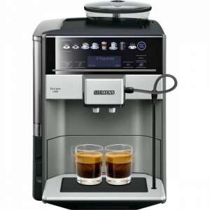 Mașină de cafea automată Siemens EQ.6 plus, preparând două cești de espresso - Rasnite și Aparat de cafea automat