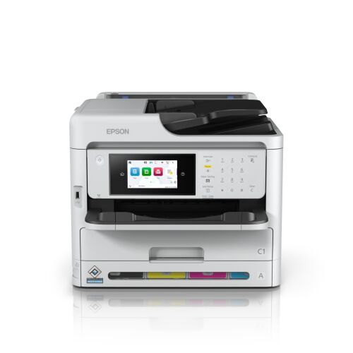 Цветен многофункционален принтер Epson WorkForce Pro WF-C5890DWF, изглед под ъгъл