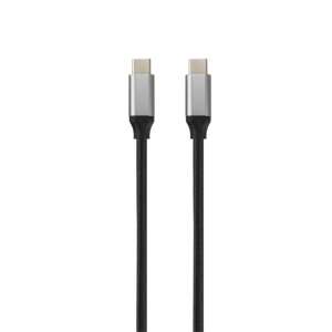 AVAX STEELY Type-C to Type-C 60W Fast Charger Cable, 1.5m, Steel Grey - USB Cable