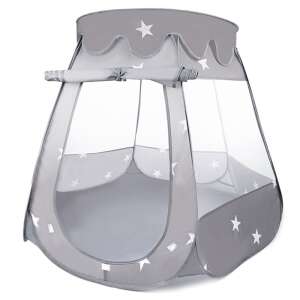 Ohrádka pre deti alebo bábätká, textilný materiál, sivá, 120x120x86cm