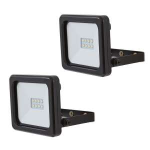 Sada 2 LED projektorov, 600lm, 8W, čierna