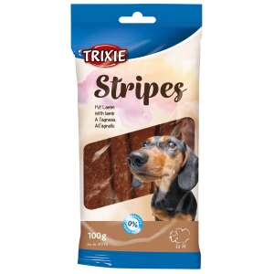 Trixie Stripes Lamm-Hunde-Leckerlis, 100g, 10 Stück, Hundesnacks, Lammgeschmack, gesunde Leckerlis - Hundefutter