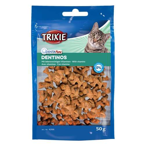 Trixie Denta Fun Dentinos jutalomfalatok macskáknak, vitaminokkal, 50 g