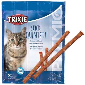 Trixie Stick Quintett recompense pentru pisici cu somon și păstrăv, 5 bețe - Recompense pentru pisici