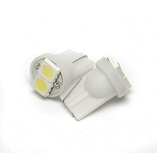 T10 2 SMD 5050 LED izzó, fehér, W5W, autós belső világításhoz 