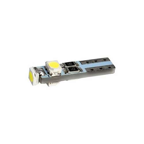T5 3 SMD LED, hideg fehér, 1.2W, autós műszerfalhoz, elöl és oldalt, Angel eyes - Autó világítás