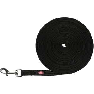 Trixie fekete behúzható póráz, 10 méter hosszú, 15 mm széles - Trixie