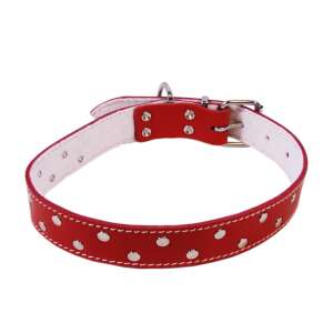 Zizó Díszes kutyanyakörv L4 30 mm/62 cm piros 63781971 - Állattartás