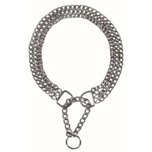 Trixie Triplasoros Stop-the-pull fémnyakörv, 50 cm/2.5 mm - Kisállat nyakörv