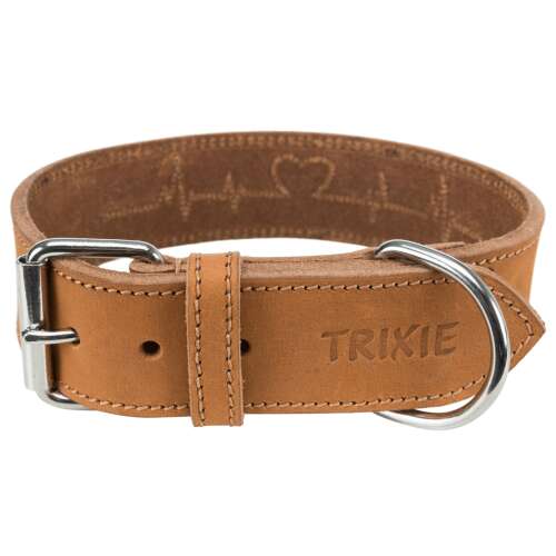Trixie Heartbeat bőr kutyanyakörv, L-XL méret, 55-65 cm