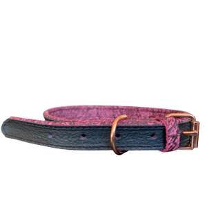 Zizo Nyakörv 20MM*45CM Bőrből Kutyának Fekete és Rózsaszín 63782382 - Állattartás