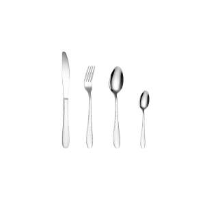 TRENDY'S 4 piece stainless steel cutlery set, knife, fork, spoon, teaspoon - Cutlery Set