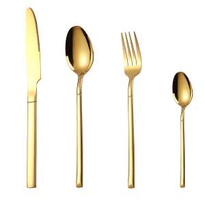 Gold stainless steel cutlery set, TRENDY'S - Cutlery Set