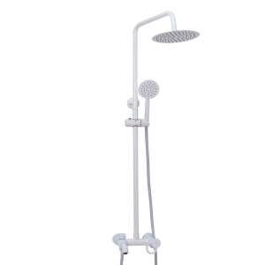 TRENDY S Shower Column, Matt White, 3 Functions - Shower set