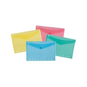 Dosar de documente Pigna Monocromo Pastel PP A5, pachet de 4, culori asortate - Huse de protecţie acte