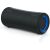 Sony SRS-XG300 portable wireless speaker angled view with blue ambient lighting