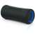 Sony SRS-XG300 portable wireless speaker in black, side view with blue light
