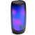 JBL Pulse 5 Bluetooth speaker, side view, showing the colorful lightshow