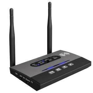 HiGi B22 Bluetooth-Adapter, Sender und Empfänger, mit Antennen, Knöpfen und Anschlüssen - Bluetooth-Adapter