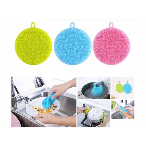 Szilikon mosogatószivacs a tökéletesen tiszta edényekért - 3 db-os készlet (BBM)