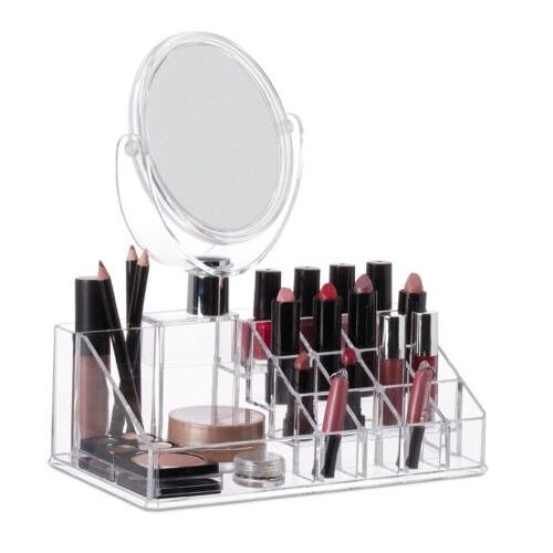 Praktikus Sminkrendszerező 5x Nagyító Tükörrel