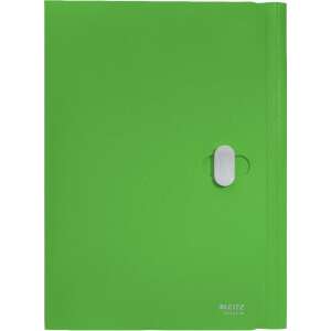 Dosar Leitz Recycle A4 verde PP cu 3 buzunare, fabricat din plastic reciclat, neutru din punct de vedere climatic, 100% reciclabil, certificat Blue Angel - Huse de protecţie acte
