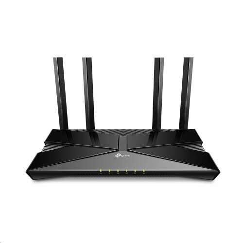 TP-Link Archer AX1500 Wi-Fi 6 рутер, черен, преден изглед