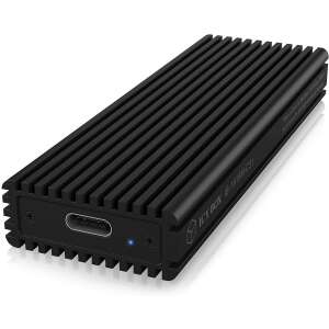 RaidSonic ICY BOX IB-1816M-C31 externý M.2 SSD obal, čierny, pohľad pod uhlom - RaidSonic