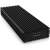 RaidSonic ICY BOX IB-1816M-C31 külső M.2 SSD ház, fekete, ferde nézet