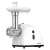 MPM MMM-06 3 in 1 electric meat grinder, white, close-up of the grinding plate