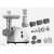 MPM MMM-06 3 in 1 electric meat grinder with attachments, white