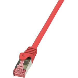 ЛогиЛинк CAT6 S/FTP Patch кабел PrimeLine AWG27 PIMF LSZH червен 1m (CQ2034S) - Logilink Пач кабел