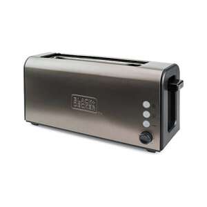 Black & Decker BXTO1000E 4-Scheiben-Toaster, Edelstahl, mit 7 Bräunungsstufen - Toaster und Standmixer