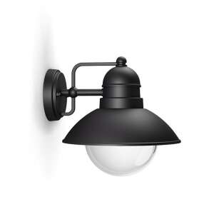 Philips Hoverfly black outdoor wall light - Outdoor Wall Light