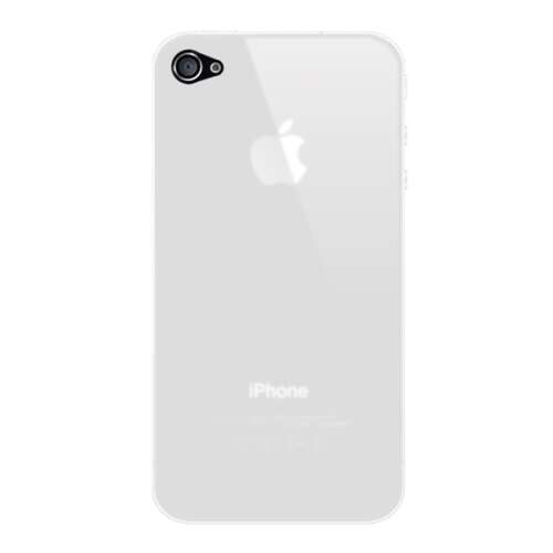 Fehér szilikon tok Apple iPhone 4-hez - Apple
