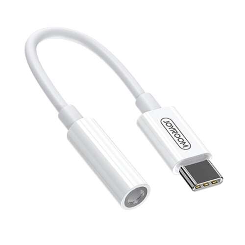 JOYROOM 3.5mm Jack - Type-C adapter kábel, fehér - Joyroom