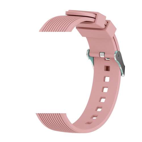 DEVIA DELUXE SPORT pótszíj (univerzális, 20 mm, szilikon, állítható, csíkos minta) RÓZSASZÍN 63859201