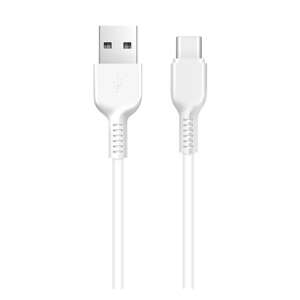 HOCO X20 USB-C - USB töltő és adatkábel, fehér, 2 méter hosszú - USB kábel