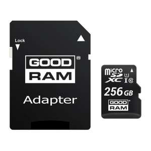GOODRAM MEMÓRIAKÁRTYA TransFlash 256GB (microSDXC - Class 10, UHS-1) + SD adapter 63859388 