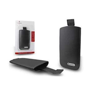 Pierre Cardin Slim H10-1 univerzális mobiltelefon tok, fekete, bőr hatású - Pierre Cardin