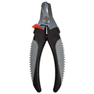 Trixie 16cm Tăietoare de Unghii pentru Animale de Companie, Sigure și Ușor de Utilizat, Oțel Inoxidabil, Grip Antiderapant - Perie pentru animale, mașină de tuns, foarfece, mașină de tăiat gheare