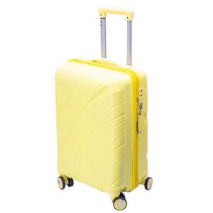 Dollcini Világjáró Valiză galbenă cu carcasă dură de 20 inch, cu roți și mâner telescopic - Dollcini Valize
