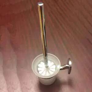 WC kefe szett opálüveg tartóval - WC kefe & tartó