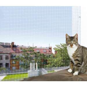 Trixie ablakbiztonsági háló, 3 x 2 m, fehér, macskáknak, ablakra szerelve - Trixie