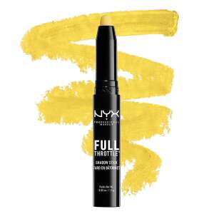 NYX Professional Makeup Full Throttle Shadow Stick in Dengerly, a vibrant yellow eyeshadow stick - Eyeshadow