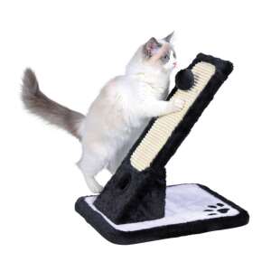 Trixie stâlp de zgâriere pentru pisici cu bilă atârnată, negru, 30*42*40CM, stâlp de zgâriere pentru pisici, jucărie pentru pisici, mobilier pentru pisici - Trixie