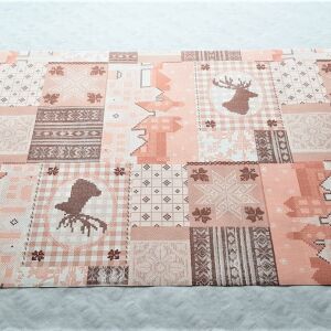 Linclass Ünnepi Asztali Futó Téli Mintával - 40x120 cm - Lakberendezés