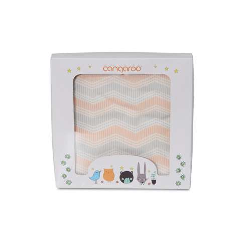 Cangaroo Mellow babatakaró coral/szürke mintával  31734806