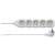 Emos P0521 5-outlet extension cord, 1.5 meters long, white