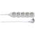 Emos P0521 5-outlet extension cord, 1.5 meters long, white